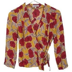 & Other Stories floral wrap top